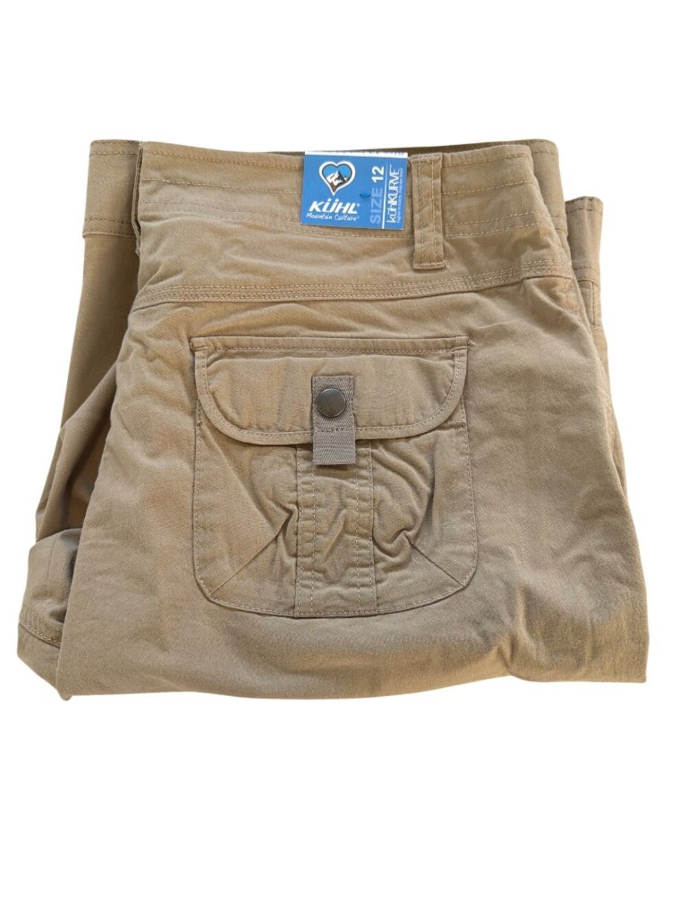 NWT Kuhl Splash 11” Inseam Cargo Shorts Women’s 10/12 UPF50 MSRP$70 Beige** - Picture 13 of 13